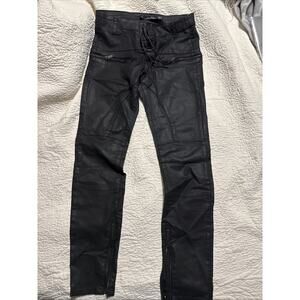 Leona Woman full leather pants Size 6 Slim Fit